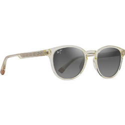 Maui Jim MJGS636-21 Ανδρικά Γυαλιά Ηλίου Στρογγυλά Κοκάλινα Λευκά με Μαύρο Polarized Φακό