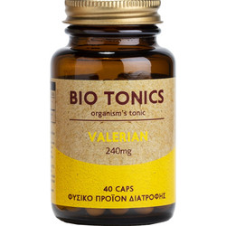 Bio Tonics Premium Valerian 240mg 40 Κάψουλες