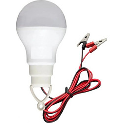 ΛΑΜΠΑ LED ΜΕ ΑΚΡΟΔΕΚΤΕΣ ΜΠΑΤΑΡ ΑΥΤ/ΤΟΥ 12V (9W)