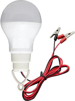 ΛΑΜΠΑ LED ΜΕ ΑΚΡΟΔΕΚΤΕΣ ΜΠΑΤΑΡ ΑΥΤ/ΤΟΥ 12V (9W)