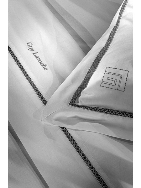 Guy Laroche Σετ Σεντόνια King Size Βαμβακοσατέν 270x280 Blend Cement