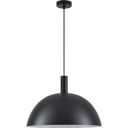 Home Lighting Κρεμαστό Φωτιστικό Οροφής Μονόφωτο E27 Μαύρο SE21-BL-4-MS50 77-8501