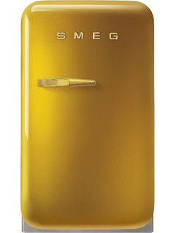 Smeg FAB5RDGO5 Retro Μονόπορτο Ψυγείο 34lt Υ72.5xΠ40.4xΒ50cm Χρυσό