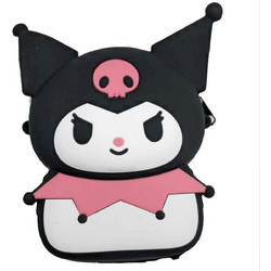Icon Τσαντάκι Σιλικόνης Sanrio Kuromi Μαύρο