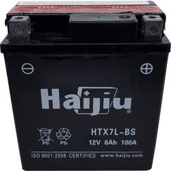 Haijiu Μπαταρία Μοτοσυκλέτας HTX7L-BS 85A 6Ah