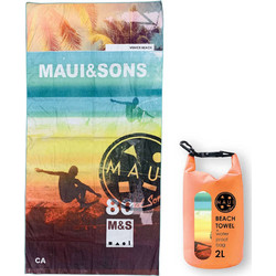Maui & Sons Πετσέτα Θαλάσσης Microfiber Πολύχρωμη 90x180cm 4950