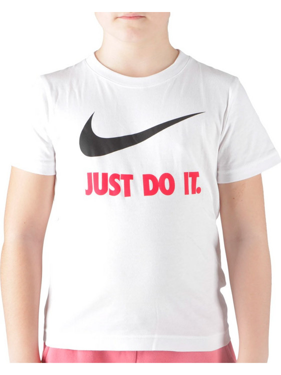 Nike Swoosh JDI Παιδικό T-Shirt Κοντομάνικο Λευκό 8U9461-255