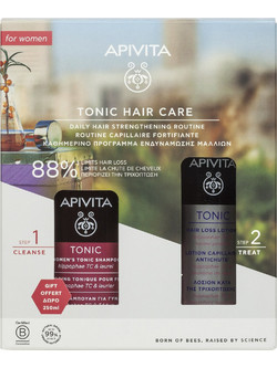 Apivita Rescue Hair Loss Kit For Women Σετ Σαμπουάν Λοσιόν & Συμπλήρωμα Διατροφής κατά της Τριχόπτωσης