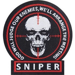 Mil-Tec Σήμα Sniper Black