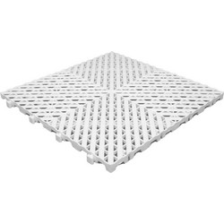Πλακάκι πλαστικό αποστράγγισης 40x40x2cm Λευκό