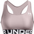 Under Armour HeatGear Mid Branded Sports Αθλητικό Μπουστάκι με Μέτρια Στήριξη & Ελαφριά Ενίσχυση Λιλά 1383544-015