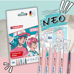 Ακρυλικοί μαρκαδόροι edding creative set Manga