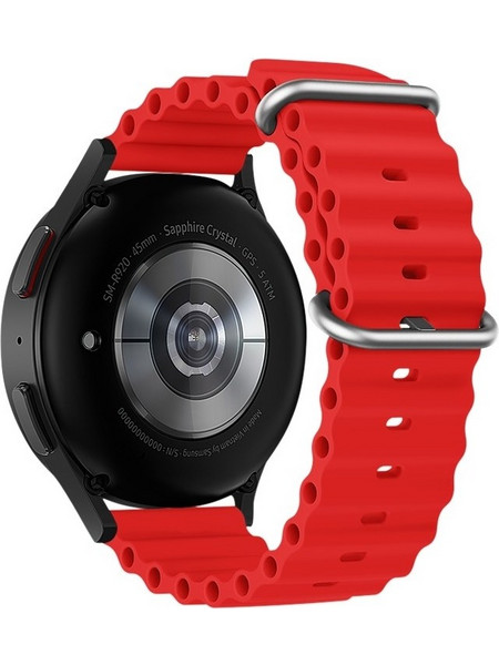 Hoco WH01 Flexible Series Λουράκι Σιλικόνης Red (Universal 22mm)