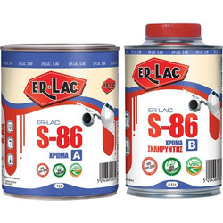 ER-LAC S-86 (A+B) Εποξειδικό Χρώμα Λευκό Satin 1.5lt