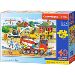 Παιδικό Puzzle Castorland Construction Site 40 Κομμάτια