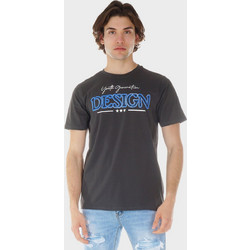 Ανδρική μπλούζα με στάμπα σε Oversize γραμμή. ΓΚΡΙ
