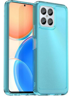 Για Honor X6 5G Candy Series TPU υπόθεση τηλεφώνου (Διαφανές Μπλε) (OEM)