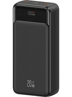 Usams US-CD201 Power Bank 30000mAh 20W με 2 Θύρες USB-A Black