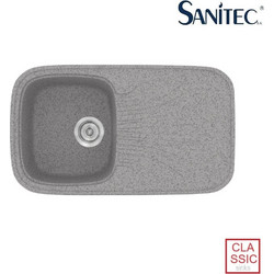 Sanitec Classic 315 Ένθετος Νεροχύτης Γρανίτη Αντιστρεφόμενος Ματ Granite Grey 82x50cm