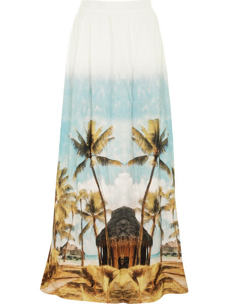 Christelle Nima Maxi Φούστα White Multi 14.5021C