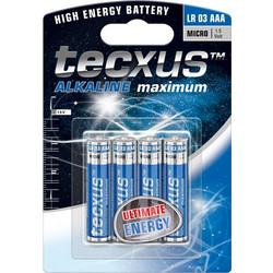 Tecxus Alkaline Maximum AAA 4τμχ