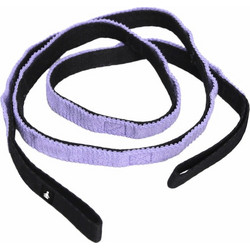 FITPADDY Ελαστική Ζώνη Yoga Stretch Strap 180 cm Μαύρο/Μωβ YGSP01