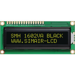 16x2 Character LCD Module Display Screen Black Background Green Character