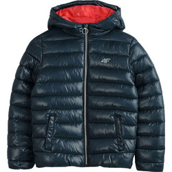 4F Αθλητικό Παιδικό Μπουφάν Χειμωνιάτικο Puffer Navy Μπλε HJZ21-JKUDP001-31S