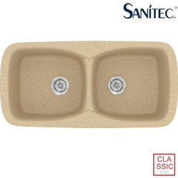 Sanitec Classic 319 Επικαθήμενος Νεροχύτης Γρανίτη Ματ Granite Cappuccino 93x51cm