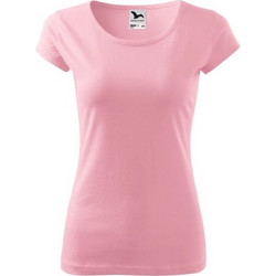 Malfini Pure Γυναικείο Αθλητικό T-Shirt Ροζ MLI-12230