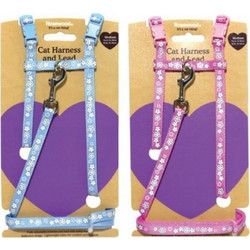 Cat Harness Flower Reflective Sml