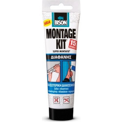 Bison Montagekit Transparent Κόλλα Διάφανη Κατασκευαστική 150 g - 6303196