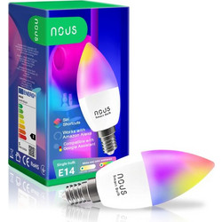 Nous P4 smart Tuya Wi-Fi RGB bulb (E14 socket) Matter compatible