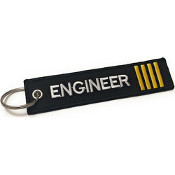 Κεντητό - μπρελόκ κλειδιών ENGINEER - Μαύρο AL