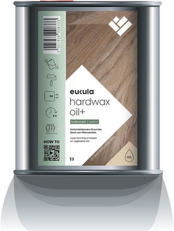 EUKULA HARDWAX OIL+ SATIN - ΛΑΔΙ ΣΤΡΩΣΕΩΝ (LAYERS) SEMI-ΜΑΤ 1L 0153000150