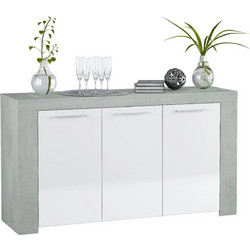 ΜΠΟΥΦΕΣ CEMENT - ΑΣΠΡΟΣ Πλάτος:144cm x Βάθος:42cm x Ύψος:80cm