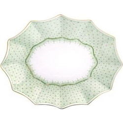Mottahedeh Πιατέλα Mικρή Πράσινη Apple Green Lace (21 cm)