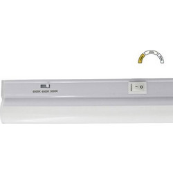 Φωτιστικό πάγκου κουζίνας LED T5 90cm λευκό χρώμα με διακόπτη 15W CCT και δυνατότητα εναλλαγής χρωμάτων - 3-91562