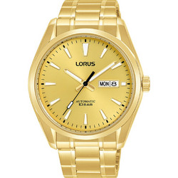 Lorus Classic Ανδρικό Ρολόι Αυτόματο με Χρυσό Μεταλλικό Μπρασελέ RL456BX9