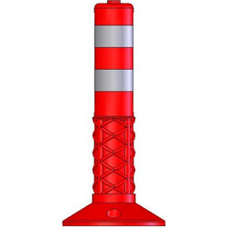 Πλαστικό Κολωνάκι Σήμανσης Ύψους 45cm με Ενισχυμένη Βάση EDH-FP-45-PU