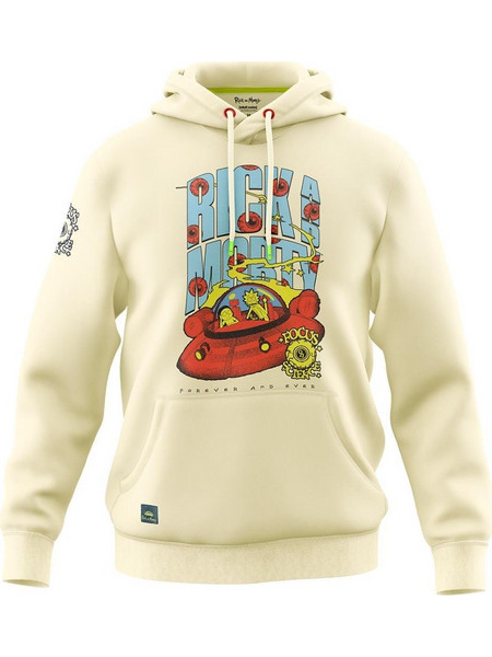 Rick and Morty - Retro Future Beige Φούτερ Hoodie