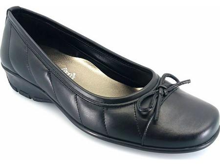 Boxer 51601 (μαύρο δέρμα) flat pumps
