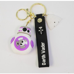 Μπρελόκ Star Wars BB-8 με Κορδόνι Σιλικόνης - Ροζ