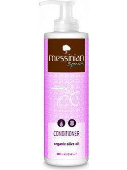 Messinian Spa Organic Olive Oil Φυτικό Conditioner για Προστασία Χρώματος Επανόρθωση & Φριζάρισμα για Ξηρά Βαμμένα & Ταλαιπωρημένα Μαλλιά 300ml