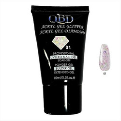 QBD 01 Diamond Glitter Acrygel 15ml