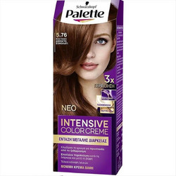 Schwarzkopf Palette Intensive Color Creme 5.76 Καστανό Ανοιχτό Σοκολατί Μόνιμη Βαφή Μαλλιών 50ml