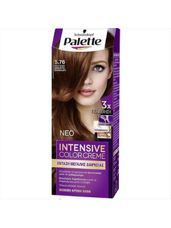 Schwarzkopf Palette Intensive Color Creme 5.76 Καστανό Ανοιχτό Σοκολατί Μόνιμη Βαφή Μαλλιών 50ml