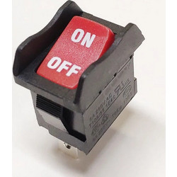 Rocker Switch with Anti-Error Baffle R19A Double Red 15X21 ON-OFF