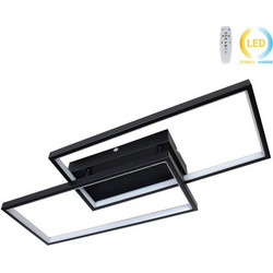 Φωτιστικό οροφής LED 34W 65Χ28Χ8 εκ. μαύρο με controller - GLOBOBOX 602164-602164-Μαύρο 602164