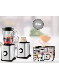 Μπλέντερ και Μύλος Καφέ 2 σε 1 600W 1.5lt - Ασημί